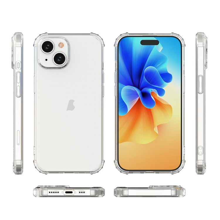 For iPhone 15 Plus Four-Corner Shockproof Clear TPU Phone Case(Transparent) - iPhone 15 Plus Cases by PMC Jewellery | Online Shopping South Africa | PMC Jewellery