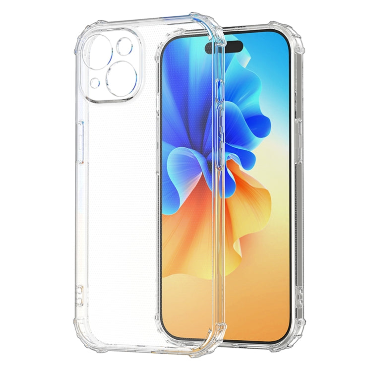 For iPhone 15 Plus Four-Corner Shockproof Clear TPU Phone Case(Transparent) - iPhone 15 Plus Cases by PMC Jewellery | Online Shopping South Africa | PMC Jewellery