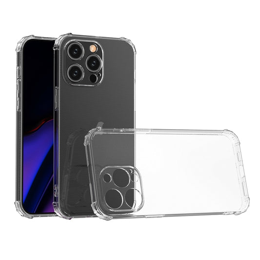 For iPhone 15 Pro Four-Corner Shockproof Clear TPU Phone Case(Transparent) - iPhone 15 Pro Cases by PMC Jewellery | Online Shopping South Africa | PMC Jewellery