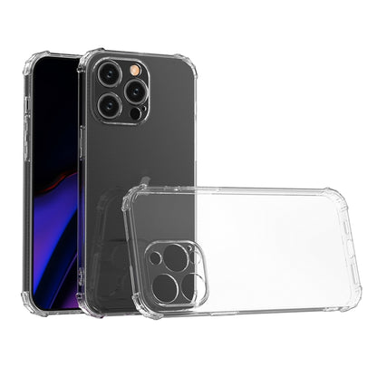 For iPhone 15 Pro Max Four-Corner Shockproof Clear TPU Phone Case(Transparent) - iPhone 15 Pro Max Cases by PMC Jewellery | Online Shopping South Africa | PMC Jewellery