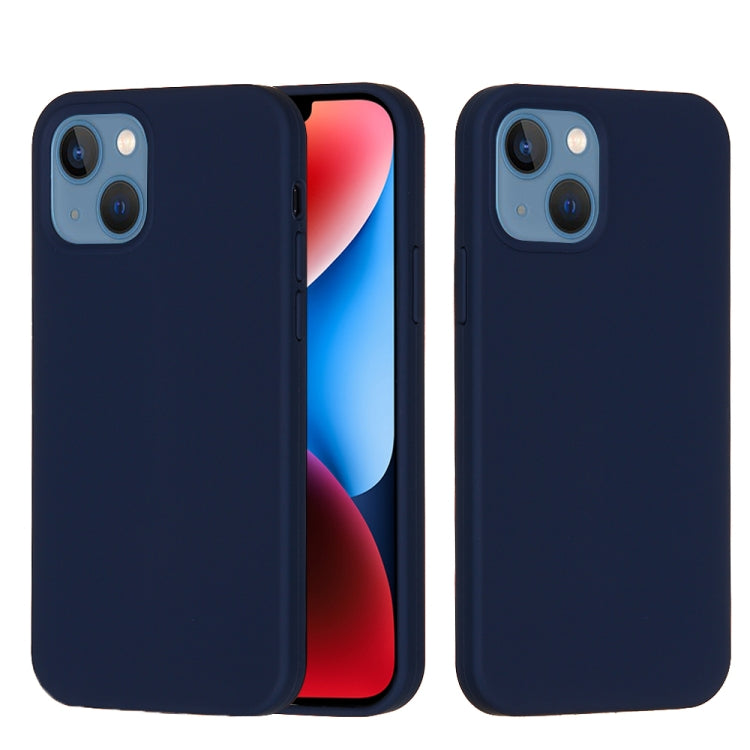 For iPhone 15 Plus Solid Color Silicone Phone Case(Midnight Blue) - iPhone 15 Plus Cases by PMC Jewellery | Online Shopping South Africa | PMC Jewellery