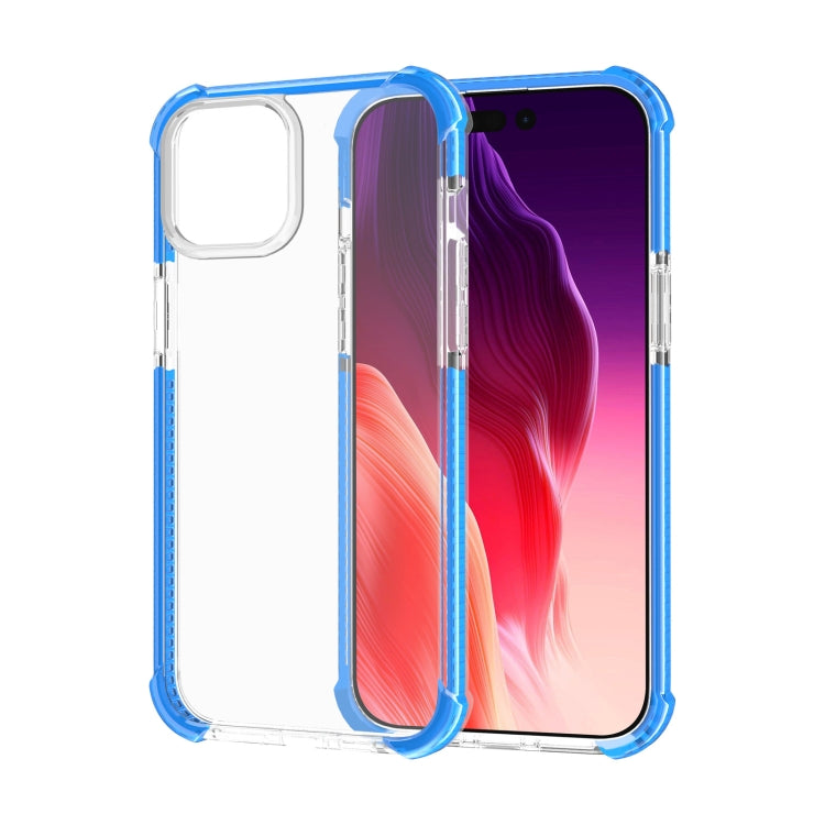 For iPhone 15 Plus Four-corner Shockproof TPU + Acrylic Phone Case(Blue) - iPhone 15 Plus Cases by PMC Jewellery | Online Shopping South Africa | PMC Jewellery