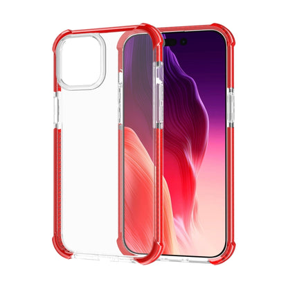 For iPhone 15 Plus Four-corner Shockproof TPU + Acrylic Phone Case(Red) - iPhone 15 Plus Cases by PMC Jewellery | Online Shopping South Africa | PMC Jewellery