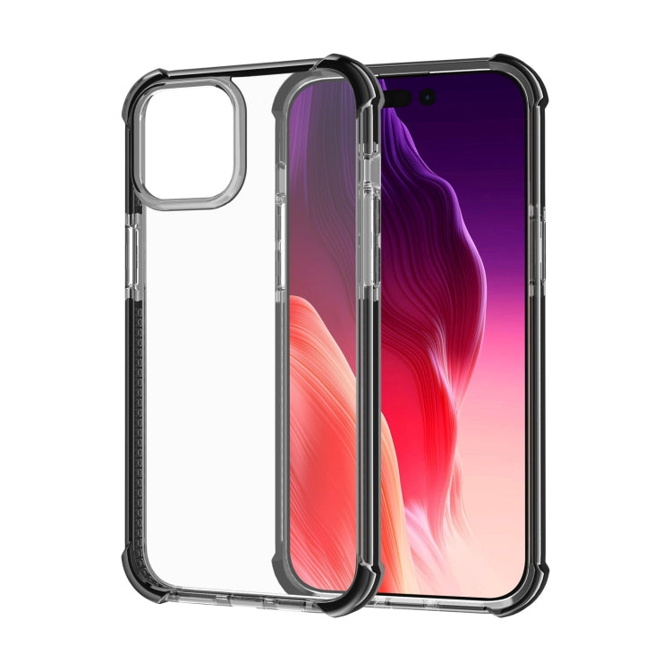 For iPhone 15 Plus Four-corner Shockproof TPU + Acrylic Phone Case(Black) - iPhone 15 Plus Cases by PMC Jewellery | Online Shopping South Africa | PMC Jewellery