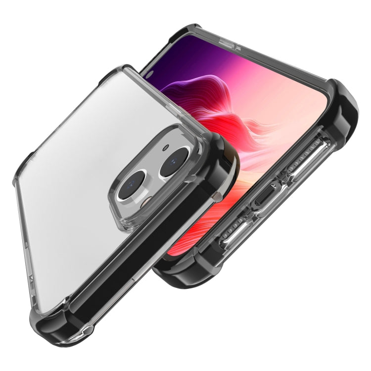 For iPhone 15 Plus Four-corner Shockproof TPU + Acrylic Phone Case(Black) - iPhone 15 Plus Cases by PMC Jewellery | Online Shopping South Africa | PMC Jewellery