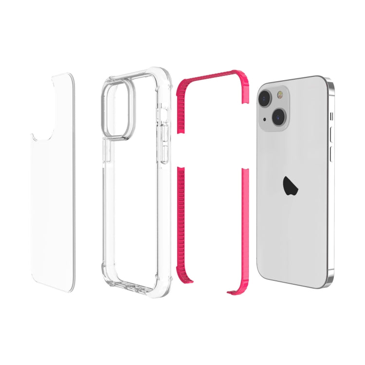 For iPhone 15 Four-corner Shockproof TPU + Acrylic Phone Case(Pink) - iPhone 15 Cases by PMC Jewellery | Online Shopping South Africa | PMC Jewellery