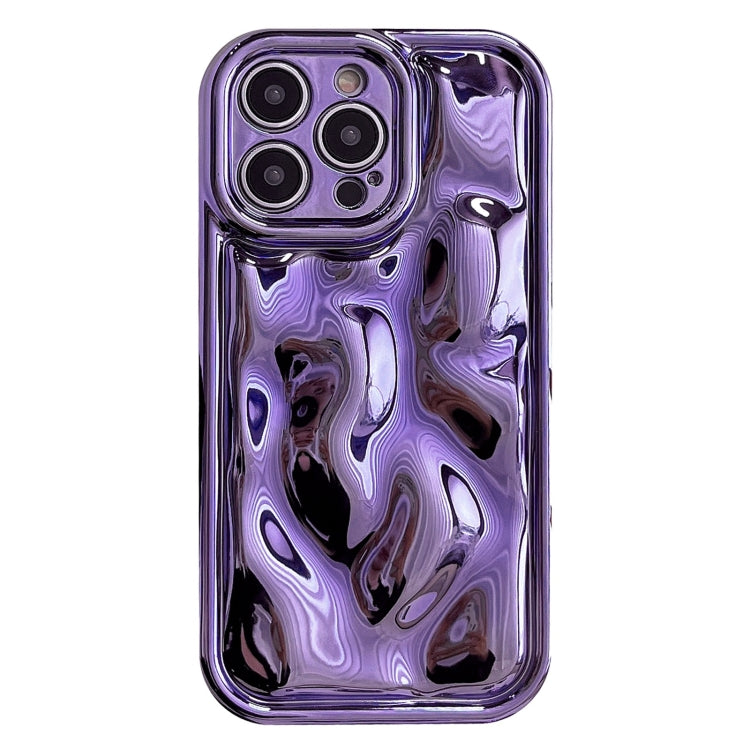 For iPhone 12 Pro Max Electroplating Meteorite Texture TPU Phone Case(Purple) - iPhone 12 Pro Max Cases by PMC Jewellery | Online Shopping South Africa | PMC Jewellery