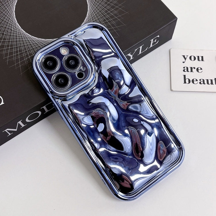 For iPhone XS Max Electroplating Meteorite Texture TPU Phone Case(Blue) - More iPhone Cases by PMC Jewellery | Online Shopping South Africa | PMC Jewellery