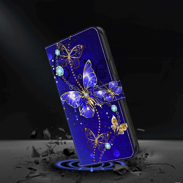 For Xiaomi Redmi A1+ / A2 / A2+ Crystal 3D Shockproof Protective Leather Phone Case(Diamond Butterfly) - Xiaomi Cases by PMC Jewellery | Online Shopping South Africa | PMC Jewellery