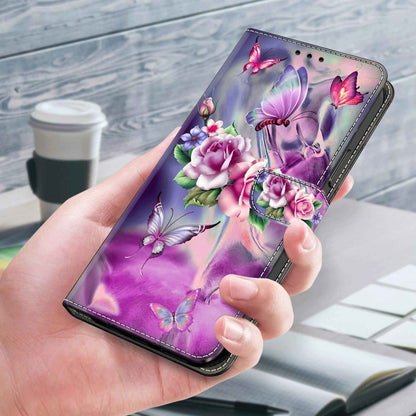 For Xiaomi Redmi 9A Crystal 3D Shockproof Protective Leather Phone Case(Butterfly) - Xiaomi Cases by PMC Jewellery | Online Shopping South Africa | PMC Jewellery