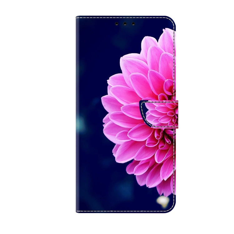 For Xiaomi Redmi 9T Crystal 3D Shockproof Protective Leather Phone Case(Pink Petals) - Xiaomi Cases by PMC Jewellery | Online Shopping South Africa | PMC Jewellery