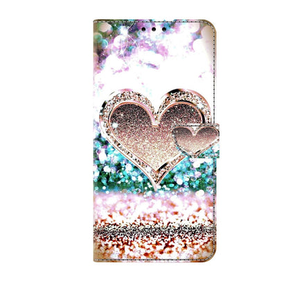 For Xiaomi Redmi Note 8 Crystal 3D Shockproof Protective Leather Phone Case(Pink Diamond Heart) - Xiaomi Cases by PMC Jewellery | Online Shopping South Africa | PMC Jewellery