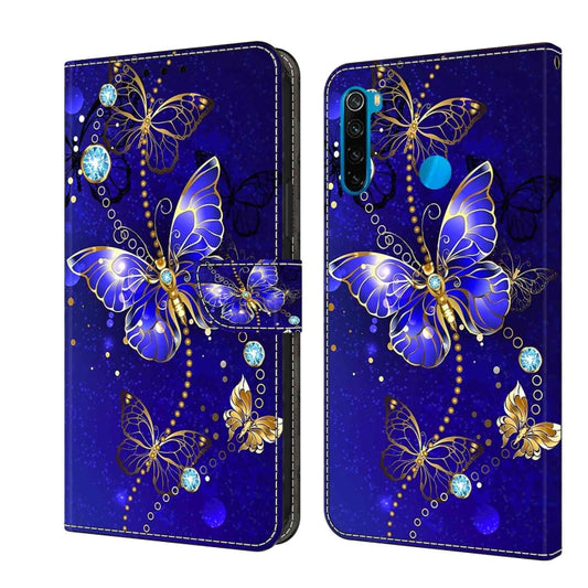 For Xiaomi Redmi Note 8T Crystal 3D Shockproof Protective Leather Phone Case(Diamond Butterfly) - Xiaomi Cases by PMC Jewellery | Online Shopping South Africa | PMC Jewellery