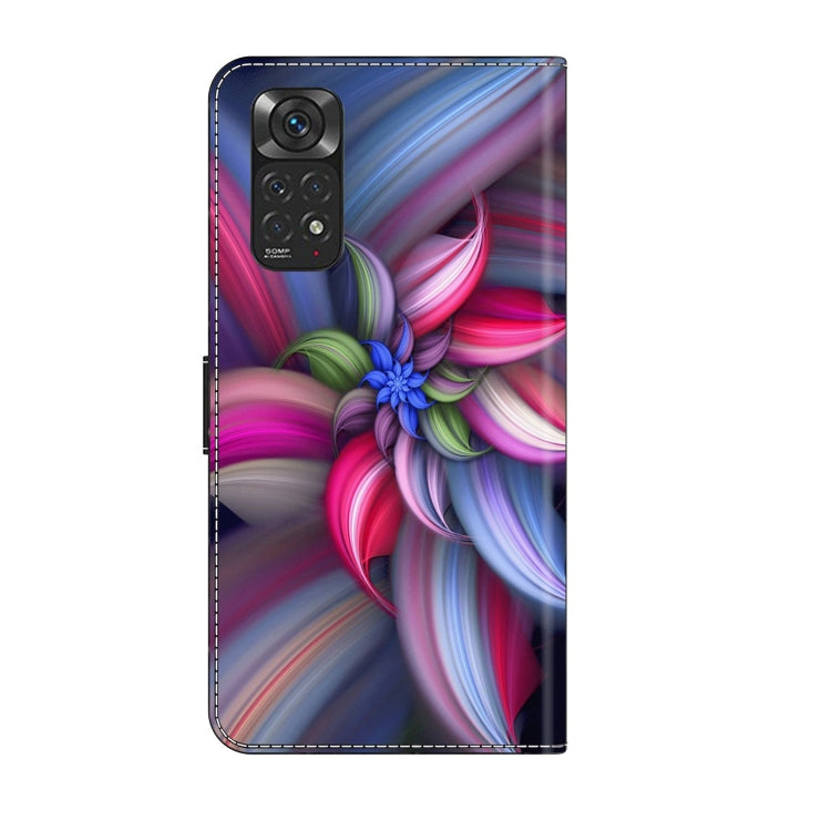 For Xiaomi Redmi Note 11 Global Crystal 3D Shockproof Protective Leather Phone Case(Colorful Flower) - Xiaomi Cases by PMC Jewellery | Online Shopping South Africa | PMC Jewellery