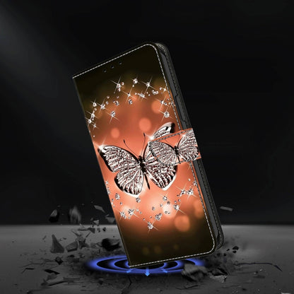 For Xiaomi Redmi Note 12 4G Crystal 3D Shockproof Protective Leather Phone Case(Crystal Butterfly) - Xiaomi Cases by PMC Jewellery | Online Shopping South Africa | PMC Jewellery