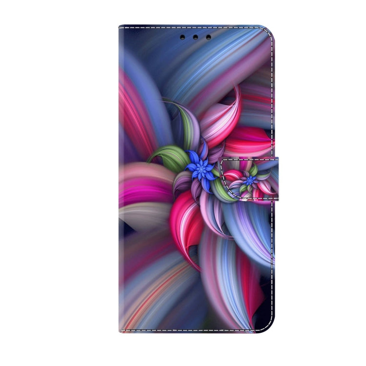 For Xiaomi Redmi Note 12 4G Crystal 3D Shockproof Protective Leather Phone Case(Colorful Flower) - Xiaomi Cases by PMC Jewellery | Online Shopping South Africa | PMC Jewellery