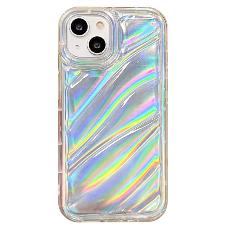 For iPhone 14 Laser Sequin Waves TPU Phone Case(Transparent) - iPhone 14 Cases by PMC Jewellery | Online Shopping South Africa | PMC Jewellery