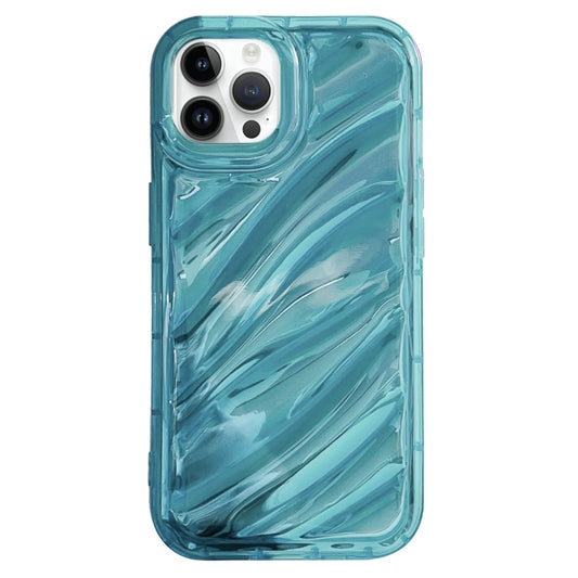 For iPhone 11 Pro Laser Sequin Waves TPU Phone Case(Blue) - More iPhone Cases by PMC Jewellery | Online Shopping South Africa | PMC Jewellery