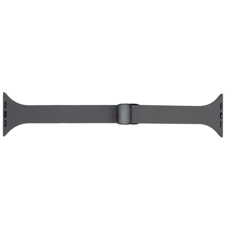 For Apple Watch 8 45mm  Magnetic Buckle Slim Silicone Watch Band(Starry Grey) - Watch Bands by PMC Jewellery | Online Shopping South Africa | PMC Jewellery