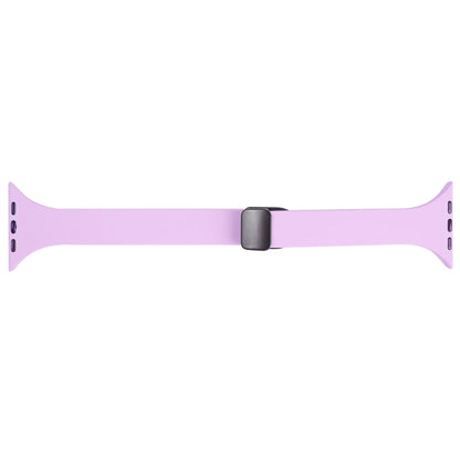 For Apple Watch SE 40mm Magnetic Buckle Slim Silicone Watch Band(Lavender) - Watch Bands by PMC Jewellery | Online Shopping South Africa | PMC Jewellery