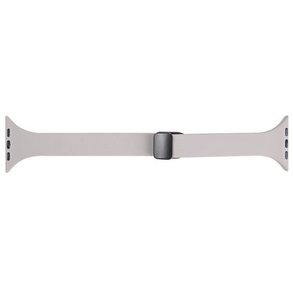 For Apple Watch 4 44mm Magnetic Buckle Slim Silicone Watch Band(Rock Grey) - Watch Bands by PMC Jewellery | Online Shopping South Africa | PMC Jewellery