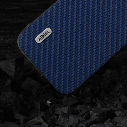 For iPhone 14 Pro Max ABEEL Carbon Fiber Texture Protective Phone Case(Dark Blue) - iPhone 14 Pro Max Cases by PMC Jewellery | Online Shopping South Africa | PMC Jewellery