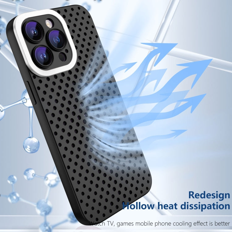 For iPhone SE 2022 / 2020 / 8 / 7 Hollow Heat Dissipation TPU Phone Case(Black) - iPhone SE 2022 / 2020 / 8 / 7 Cases by PMC Jewellery | Online Shopping South Africa | PMC Jewellery