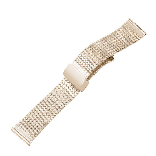 For Apple Watch 8 41mm Magnetic Buckle Herringbone Mesh Metal Watch Band(Starlight) - Watch Bands by PMC Jewellery | Online Shopping South Africa | PMC Jewellery