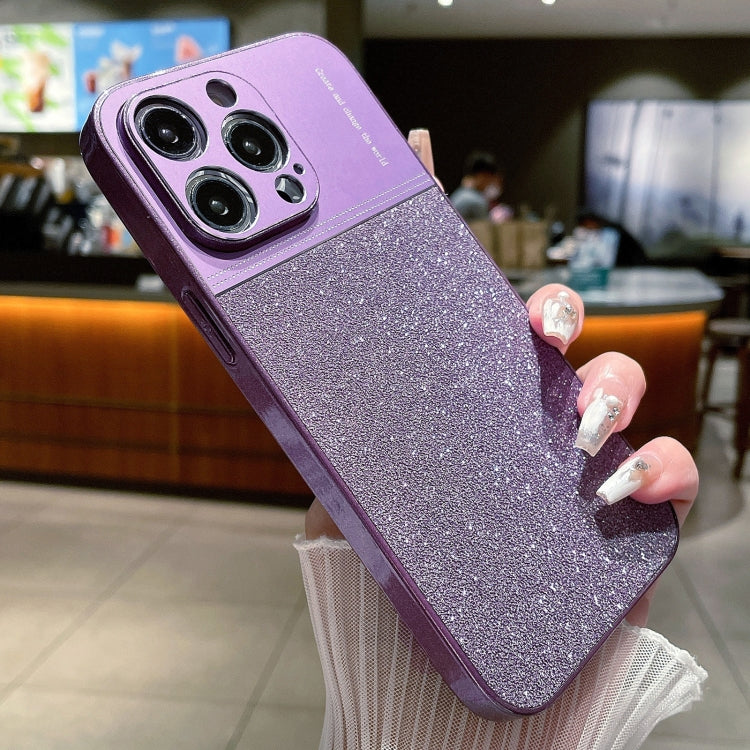 For iPhone 13 Pro Metallic Glitter Powder Shockproof Phone Case(Purple) - iPhone 13 Pro Cases by PMC Jewellery | Online Shopping South Africa | PMC Jewellery