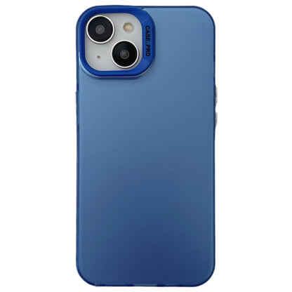 For iPhone 13 Semi Transparent Frosted PC Phone Case(Blue) - iPhone 13 Cases by PMC Jewellery | Online Shopping South Africa | PMC Jewellery