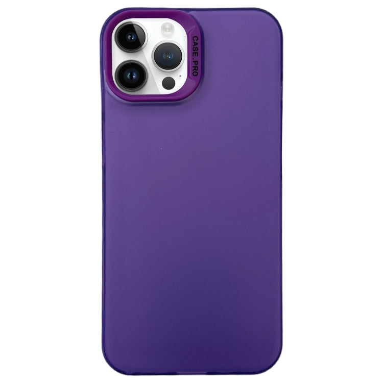 For iPhone 13 Pro Semi Transparent Frosted PC Phone Case(Purple) - iPhone 13 Pro Cases by PMC Jewellery | Online Shopping South Africa | PMC Jewellery