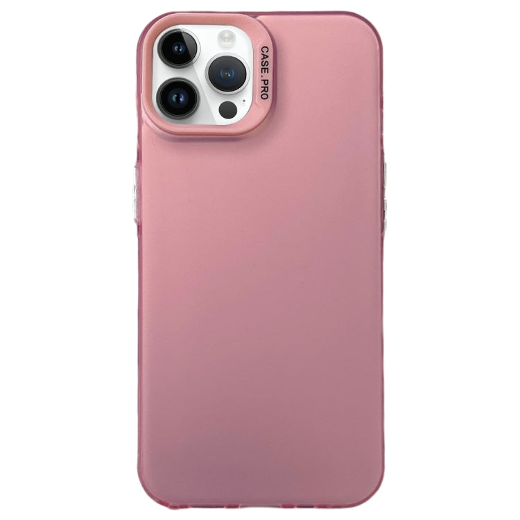 For iPhone 13 Pro Max Semi Transparent Frosted PC Phone Case(Pink) - iPhone 13 Pro Max Cases by PMC Jewellery | Online Shopping South Africa | PMC Jewellery