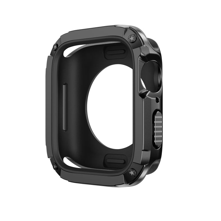 For Apple Watch Series 8 / 7 45mm 2-in-1 PC Hybrid TPU Armor Watch Case(Black) - Watch Cases by PMC Jewellery | Online Shopping South Africa | PMC Jewellery