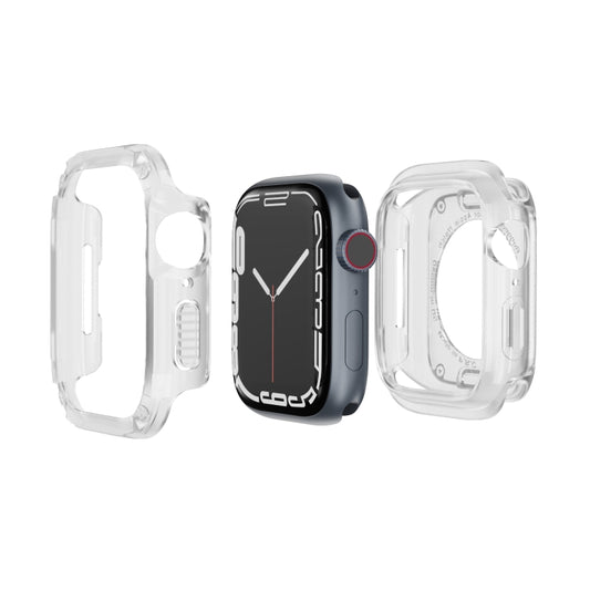 For Apple Watch Series 6 / 5 / 4 / SE 40mm 2-in-1 PC Hybrid TPU Armor Watch Case(Transparent) - Watch Cases by PMC Jewellery | Online Shopping South Africa | PMC Jewellery