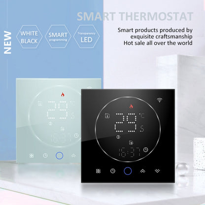 BHT-008GBL 95-240V AC 16A Smart Home Electric Heating LED Thermostat Without WiFi(Black) - Thermostat & Thermometer by PMC Jewellery | Online Shopping South Africa | PMC Jewellery