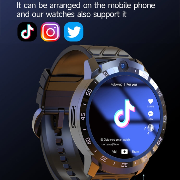 MT27 4G+64G 1.6 inch IP67 Waterproof 4G Android 8.1 Smart Watch Support Heart Rate / GPS, Type:Leather Band - Android Watch by PMC Jewellery | Online Shopping South Africa | PMC Jewellery
