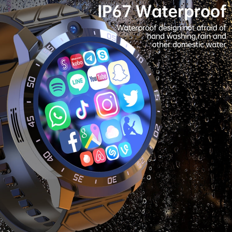 MT27 4G+64G 1.6 inch IP67 Waterproof 4G Android 8.1 Smart Watch Support Heart Rate / GPS, Type:Silicone Band - Android Watch by PMC Jewellery | Online Shopping South Africa | PMC Jewellery