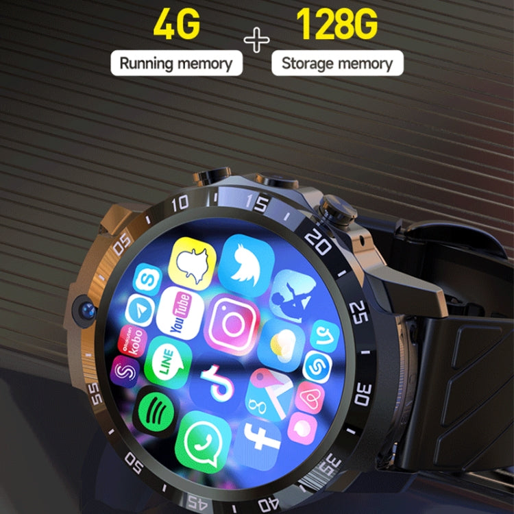 MT27 4G+64G 1.6 inch IP67 Waterproof 4G Android 8.1 Smart Watch Support Heart Rate / GPS, Type:Silicone Band - Android Watch by PMC Jewellery | Online Shopping South Africa | PMC Jewellery