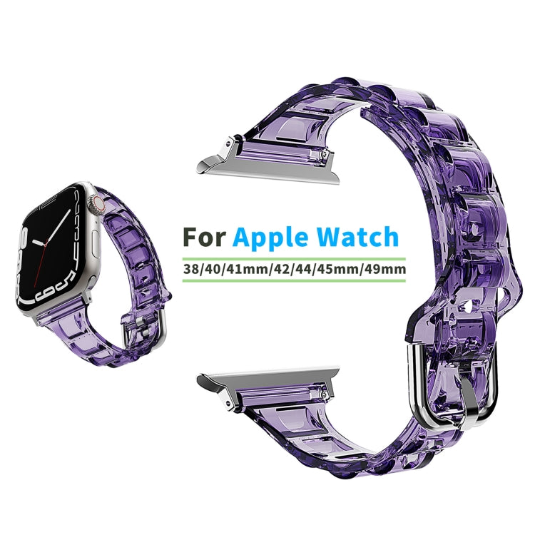 For Apple Watch 2 42mm Cube Airbag Clear TPU Watch Band(Blue) - Watch Bands by PMC Jewellery | Online Shopping South Africa | PMC Jewellery