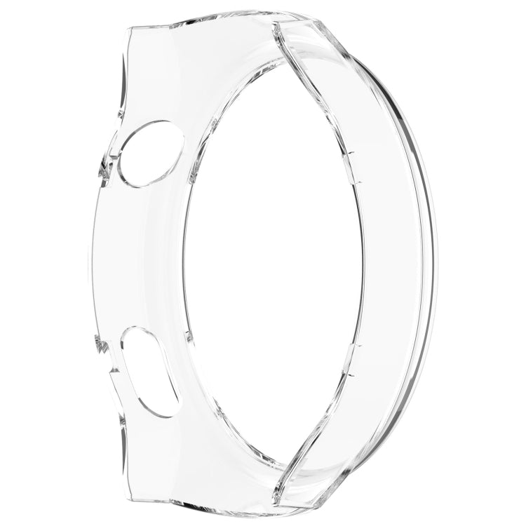 For Huawei Watch 4 Pro Half Coverage Hollowed Watch Protective Case + Hydrogel Film Set(Transparent White) - Watch Cases by PMC Jewellery | Online Shopping South Africa | PMC Jewellery