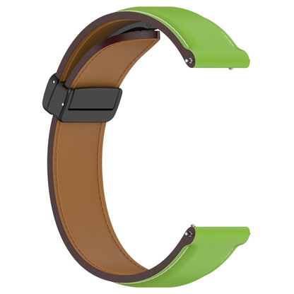 For Huawei Watch 4 / Watch 4 Pro Folding Buckle Genuine Leather Watch Band(Green) - Watch Bands by PMC Jewellery | Online Shopping South Africa | PMC Jewellery