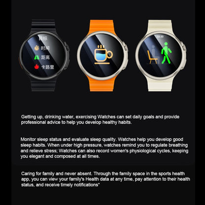 V3 Ultra Max 1.6 inch TFT Round Screen Smart Watch Supports Voice Calls/Blood Oxygen Monitoring(Orange) - Smart Watches by PMC Jewellery | Online Shopping South Africa | PMC Jewellery