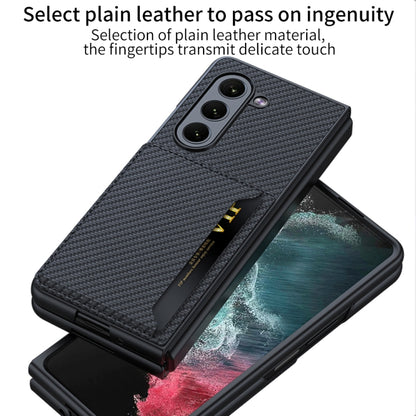 For Samsung Galaxy Z Fold5 GKK Ultra-thin Leather Phone Case with Card Slots(Cross Texture) - Galaxy Z Fold5 Cases by GKK | Online Shopping South Africa | PMC Jewellery