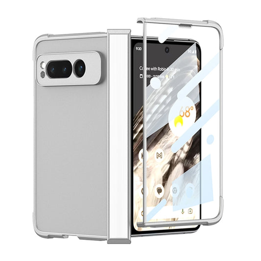 For Google Pixel Fold GKK Skin Feel Airbag Hinge Shockproof Phone Case(Silver) - Google Cases by GKK | Online Shopping South Africa | PMC Jewellery