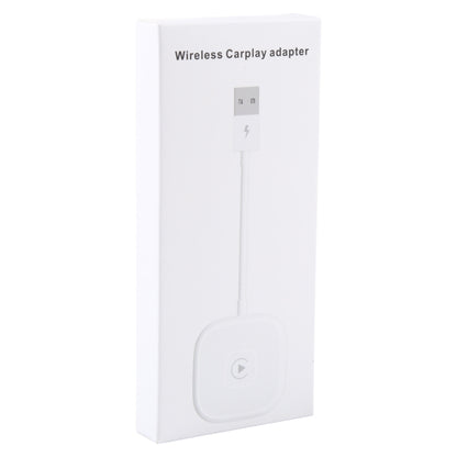 USB + USB-C / Type-C Wired to Wireless Carplay Adapter for iPhone(White) - Bluetooth Adapters by PMC Jewellery | Online Shopping South Africa | PMC Jewellery