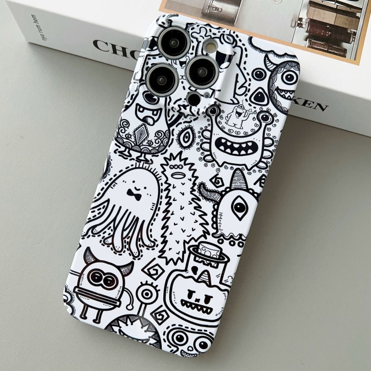 For iPhone 15 Pro Max Painted Pattern Precise Hole PC Phone Case(Bottle Monster) - iPhone 15 Pro Max Cases by PMC Jewellery | Online Shopping South Africa | PMC Jewellery