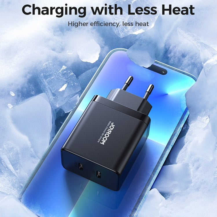 JOYROOM TCF09 40W Dual USB-C / Type-C 2PD Mini Intelligent Fast Charger(EU Plug) - USB Charger by JOYROOM | Online Shopping South Africa | PMC Jewellery