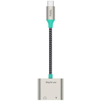 TOTU AD-6 USB-C/Type-C to Dual USB-C/Type-C Audio Adapter - Type-C Adapter by TOTUDESIGN | Online Shopping South Africa | PMC Jewellery