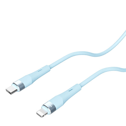 Nillkin 2.4A USB-C/Type-C to 8 Pin Silicone Data Cable, Length: 1.2m(Blue) - 2 in 1 Cable by NILLKIN | Online Shopping South Africa | PMC Jewellery