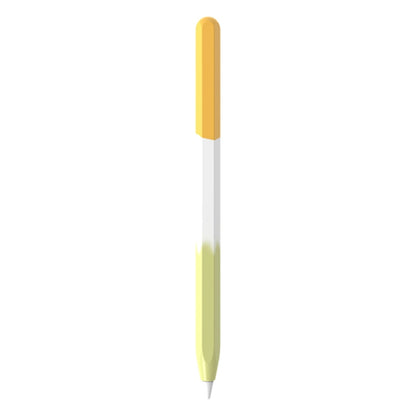 For Apple Pencil 1 LOVE MEI Rainbow Liquid Silicone Protective Pen Case(Yellow) - Pencil Accessories by LOVE MEI | Online Shopping South Africa | PMC Jewellery